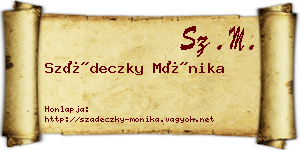 Szádeczky Mónika névjegykártya